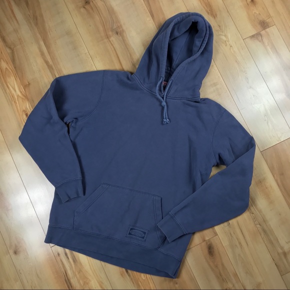 faded blue sweatshirt